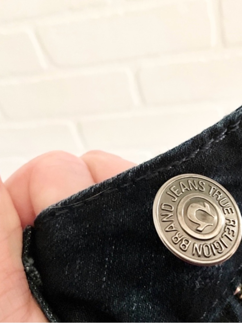 True Religion Y2K Becky Flare Jeans Low Rise Stretch USA Sz 28 - Picture 8 of 16